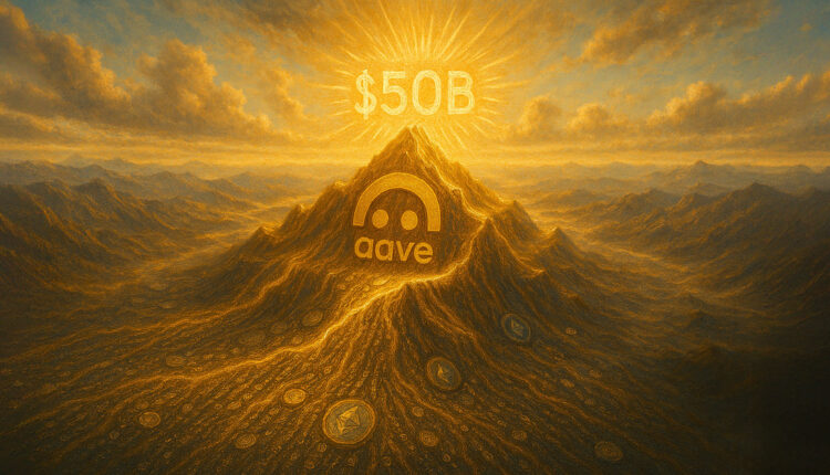 Aave net deposits of $50 billion compares to ranking in top 50 of banks in US