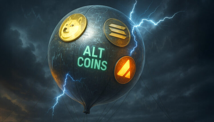Altcoin leverage balloons to $44 billion, setting up whipsaw volatility