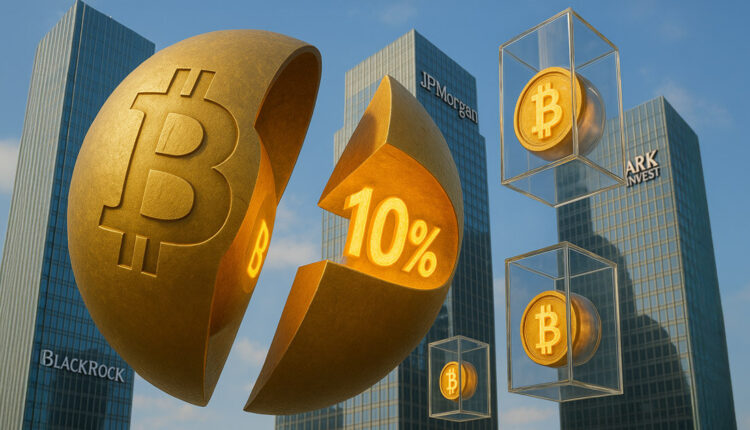 Institutions now hold over 10% of Bitcoin supply as demand outpaces BTC mining by 10x