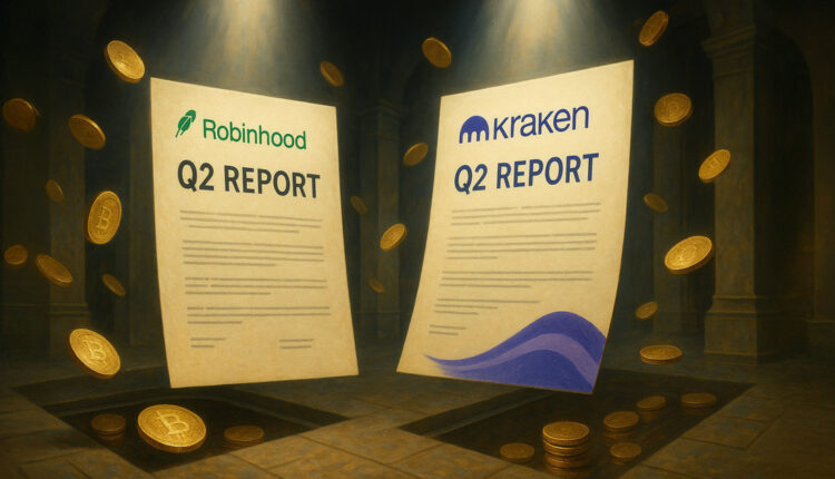 Robinhood crypto income is up 98% while Kraken had sharp QoQ decline