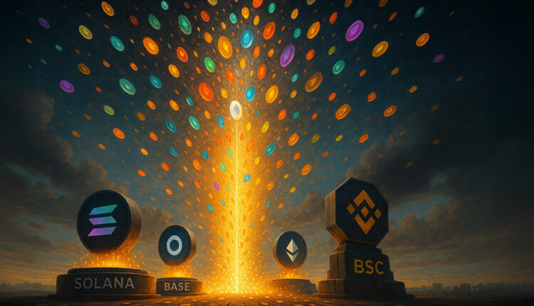 Crypto tokens explode from 20k in 2022 to 18.9M following launchpad frenzy on Solana, Base, BSC