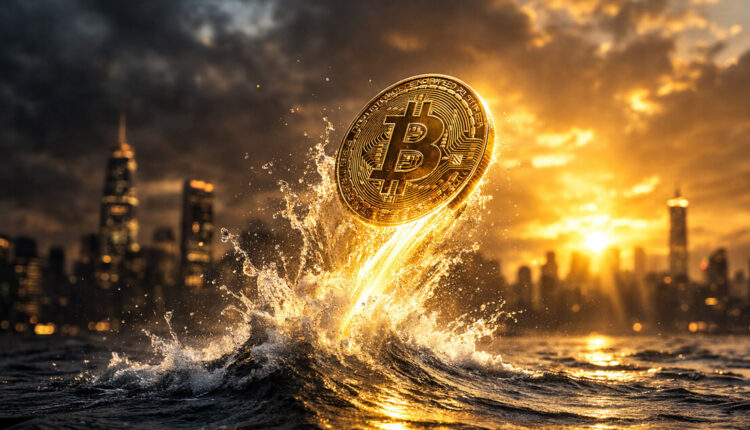 Bitcoin price surges to $70k today while stocks fall at the US market opened