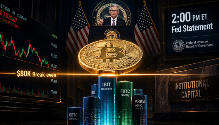 Bitcoin heads into Fed decision today at the exact price where its strongest holders may finally sell