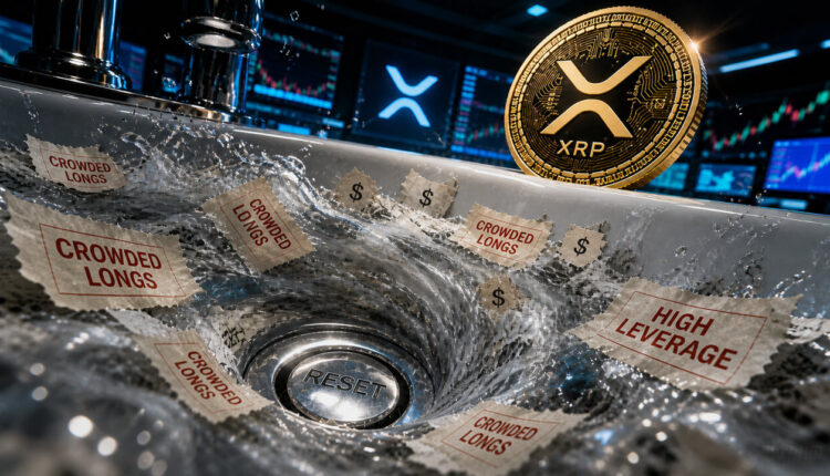 XRP’s leverage has been flushed out while price holds – and the next move is now wide open
