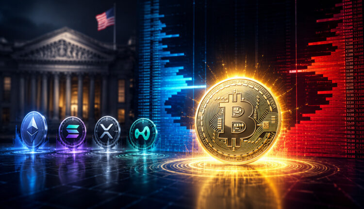 Bitcoin representing dominance in the US crypto perpetual futures market