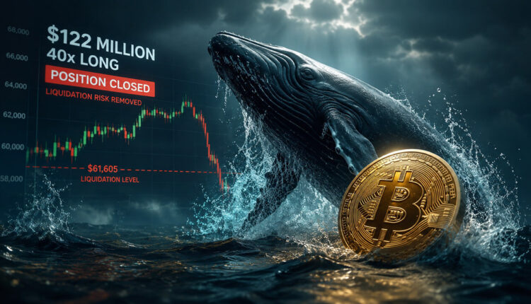 Bitcoin whale dumps $122 million 40x long right before liquidation can strike