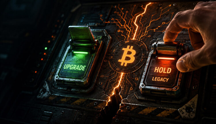 Bitcoin upgrade versus legacy fork decision as BIP-110 brings the network fork debate to a deadline