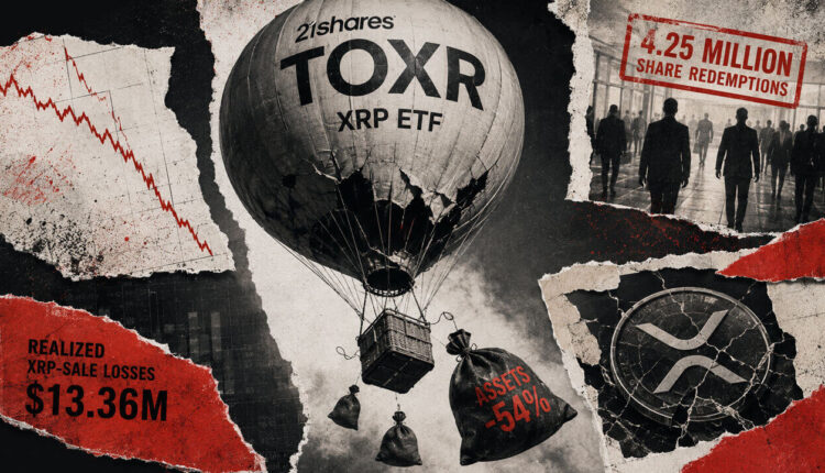 21Shares XRP ETF loses 54% of assets as redemptions lock in $13.4 million loss