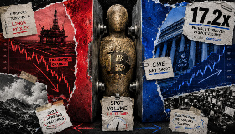 A $48 billion Bitcoin leverage trap is about to trigger a massive forced exit the moment price boundaries break