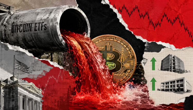 Bitcoin’s ETF rebound just lost 38% of its gains in four sessions as BTC fell below $63,000