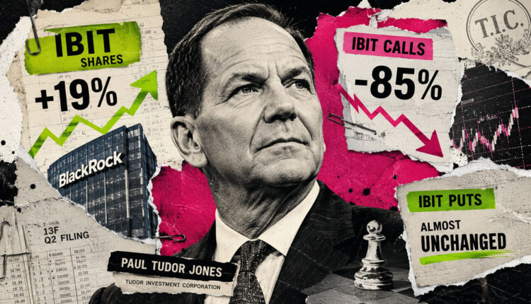 Institutional investor Paul Tudor Jones adds 109,446 BlackRock Bitcoin ETF shares while cutting calls by 85%