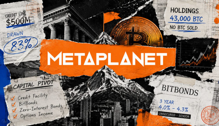 Metaplanet burned through 83% of a $500 million credit line to build 43,000 BTC, and now it wants investors to fund the next leg