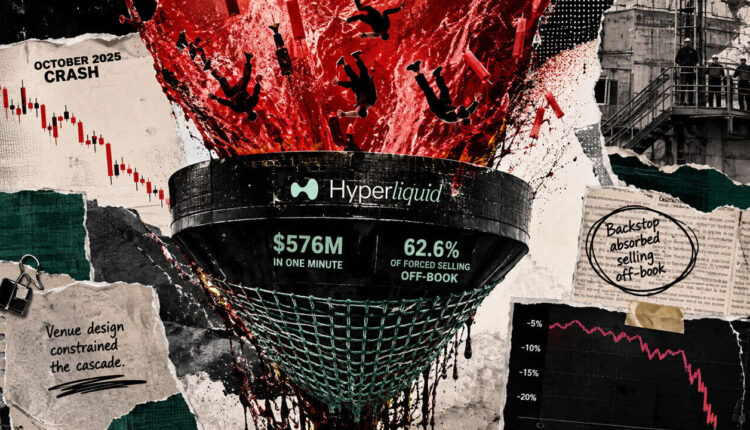 Shifting $576M of forced sales off public order books saved Hyperliquid from a systemic crash