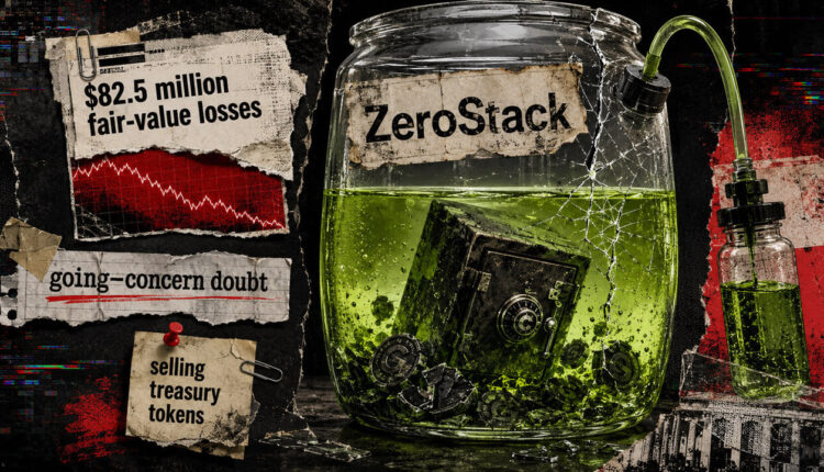This $163M crypto stash collapsed to just $15M, forcing ZeroStack to literally stake its survival on token rewards