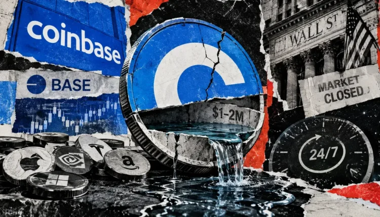 $1 billion in trading volume masks hidden liquidity risks for Coinbase stock token holders