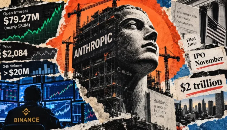 Anthropic’s potential $2 trillion IPO is fueling an $80 million crypto trade