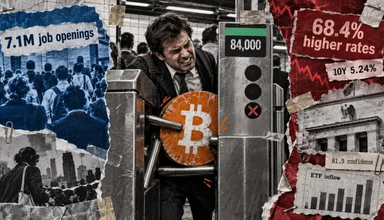 Bitcoin drops to $82,000 on US data, and inflation fear is blamed