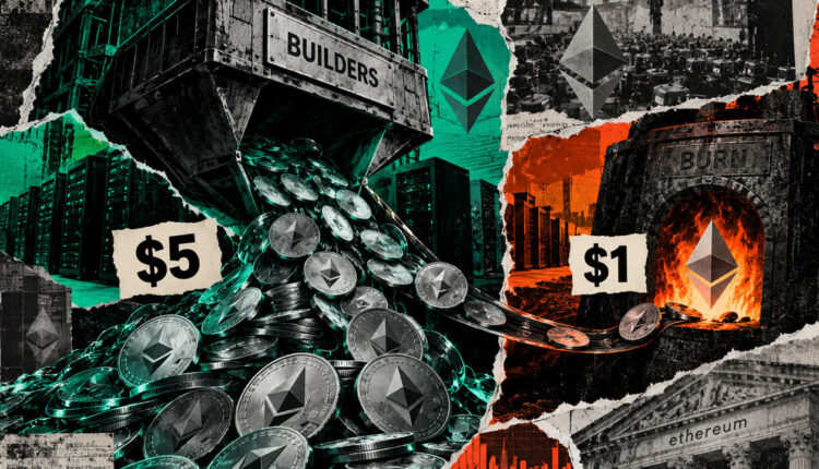 Ethereum arbitrage study reveals builders receive $5 for every $1 burned by the network
