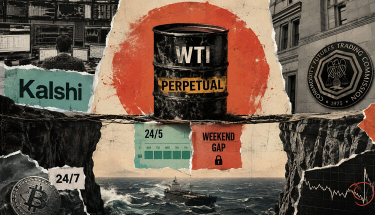 Kalshi’s new oil contract promises non-stop exposure, but a hidden flaw could expose traders to massive weekend shocks