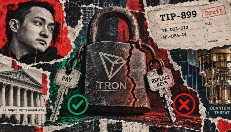 TRON’s quantum plan could leave some wallets able to pay but unable to replace their keys