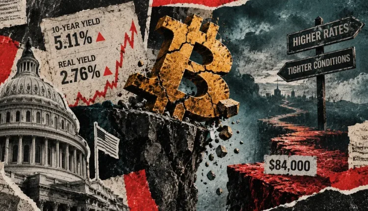 Why surging US real yields are quietly forcing Bitcoin under $84,000