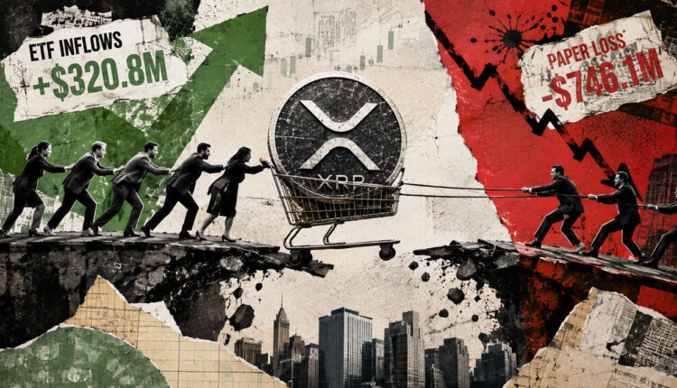 XRP investors poured $320M into ETFs while the funds sat on a $746M paper loss