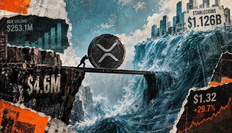 XRP’s 30% monthly rebound meets a $4.6 million liquidity trial inside XRPL’s $1.1 billion stablecoin boom
