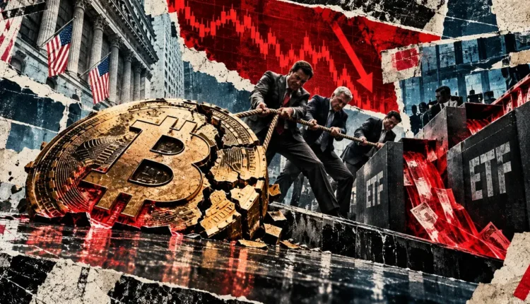 Bitcoin ETFs sold through 7 of 8 crashes even as Wall Street makes BTC selloffs less violent