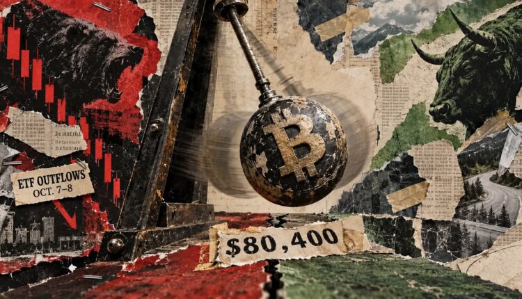 Bitcoin’s weekend rebound faces an $80,400 test after nearly $730 million in ETF outflows