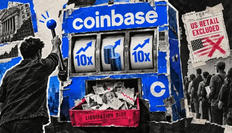 Coinbase rolls out 10x spot leverage, but blocks US retail from it