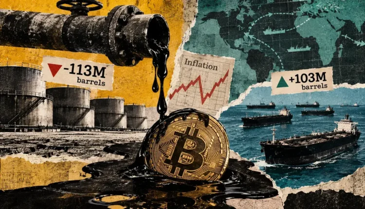 Oil stocks on land are near a decade low, complicating Bitcoin’s inflation relief hopes