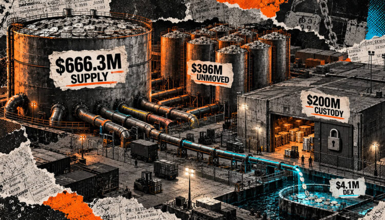 Open USD supply hits $666 million as 10 wallets trap most tokens