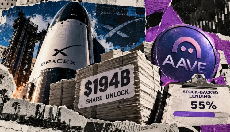 SpaceX’s $194 billion share unlock exposes a major risk in Aave’s tokenized stock ambitions